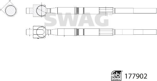 Swag 33 10 7265 - Giunto assiale, Asta trasversale www.autoricambit.com