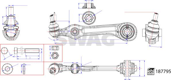 Swag 33 11 0537 - Sospensione a ruote indipendenti www.autoricambit.com