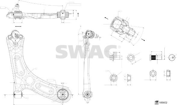 Swag 33 11 0000 - Sospensione a ruote indipendenti www.autoricambit.com