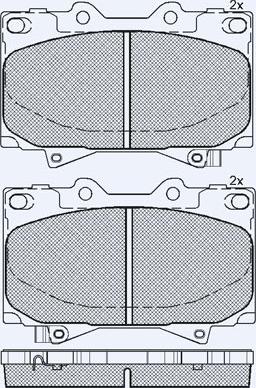 Magneti Marelli BP1135 - Kit pastiglie freno, Freno a disco www.autoricambit.com