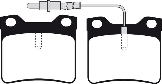 BOSCH 494055 - Kit pastiglie freno, Freno a disco www.autoricambit.com