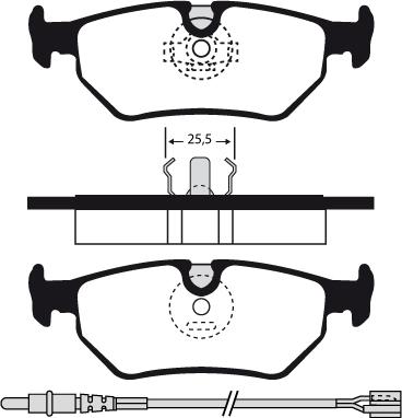 Delphi LUP910 - Kit pastiglie freno, Freno a disco www.autoricambit.com