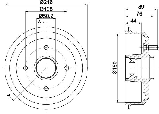 Textar 94042700 - Tamburo freno www.autoricambit.com