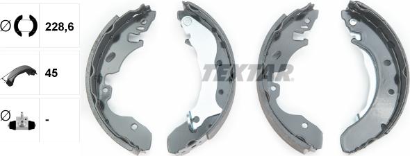 Textar 91049400 - Kit freno, freni a tamburo www.autoricambit.com