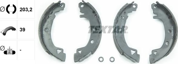 Textar 91046500 - Kit freno, freni a tamburo www.autoricambit.com