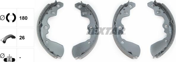 Textar 91042600 - Kit freno, freni a tamburo www.autoricambit.com