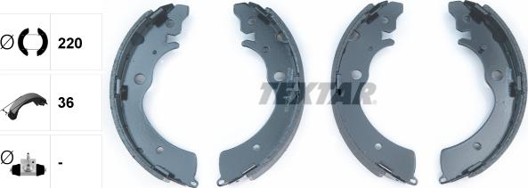 Textar 91042300 - Kit freno, freni a tamburo www.autoricambit.com