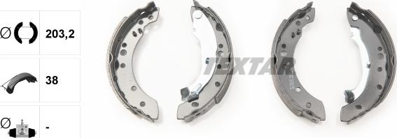 Textar 91059800 - Kit freno, freni a tamburo www.autoricambit.com