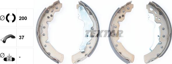 Textar 91056700 - Kit freno, freni a tamburo www.autoricambit.com