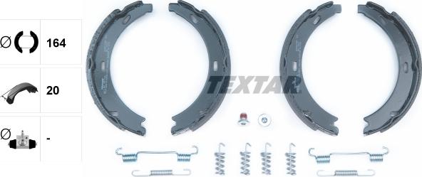 Textar 91057100 - Kit ganasce, Freno stazionamento www.autoricambit.com