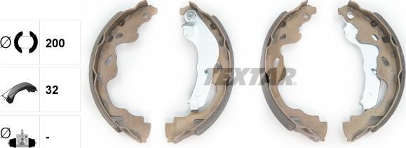 Textar 91064500 - Kit freno, freni a tamburo www.autoricambit.com