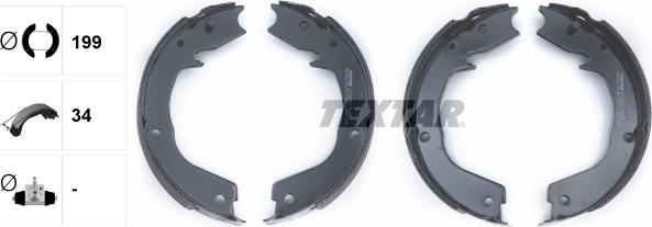 Textar 91066000 - Kit ganasce, Freno stazionamento www.autoricambit.com