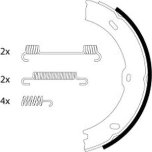 Textar 91066800 - Kit ganasce, Freno stazionamento www.autoricambit.com