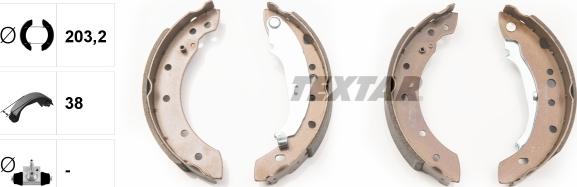 Textar 91061800 - Kit freno, freni a tamburo www.autoricambit.com