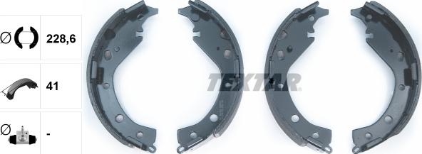 Textar 91063100 - Kit freno, freni a tamburo www.autoricambit.com