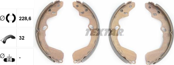 Textar 91067300 - Kit freno, freni a tamburo www.autoricambit.com