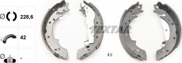 Textar 91011200 - Kit freno, freni a tamburo www.autoricambit.com