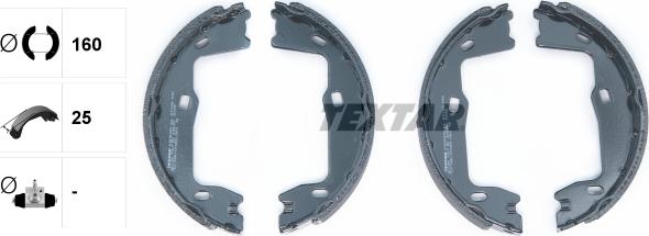 Textar 91018400 - Kit ganasce, Freno stazionamento www.autoricambit.com