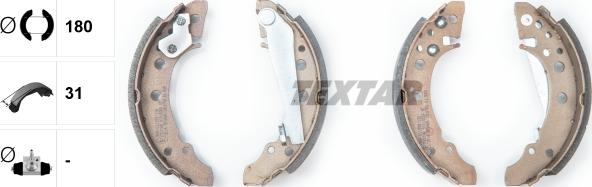 Textar 91018200 - Kit freno, freni a tamburo www.autoricambit.com