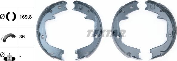 Textar 91080400 - Kit ganasce, Freno stazionamento www.autoricambit.com