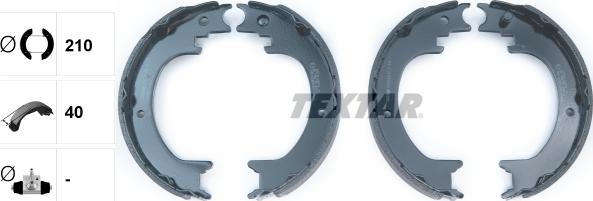 Textar 91083800 - Kit ganasce, Freno stazionamento www.autoricambit.com