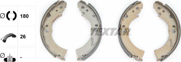 Textar 91034200 - Kit freno, freni a tamburo www.autoricambit.com