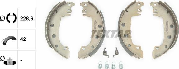 Textar 91024100 - Kit freno, freni a tamburo www.autoricambit.com