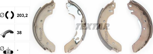 Textar 91027200 - Kit freno, freni a tamburo www.autoricambit.com