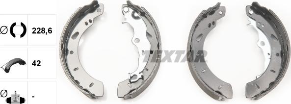 Textar 91079800 - Kit freno, freni a tamburo www.autoricambit.com