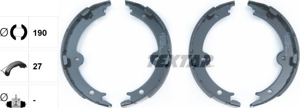 Textar 91074000 - Kit ganasce, Freno stazionamento www.autoricambit.com