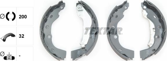 Textar 91074800 - Kit freno, freni a tamburo www.autoricambit.com