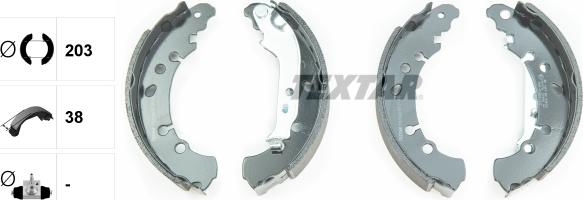 Textar 91075000 - Kit freno, freni a tamburo www.autoricambit.com