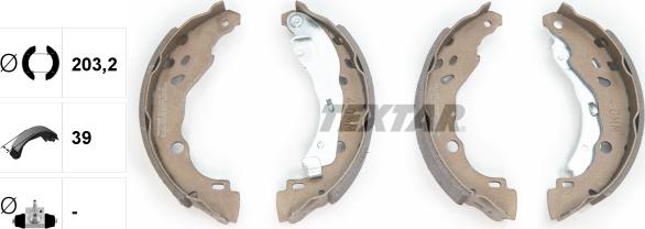 Textar 91077200 - Kit freno, freni a tamburo www.autoricambit.com