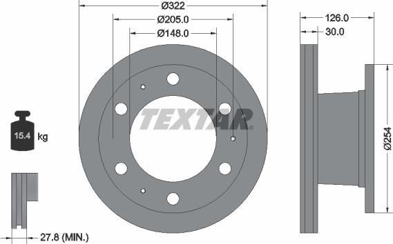 Textar 93084300 - Discofreno www.autoricambit.com