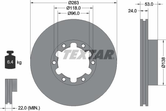 Textar 93191900 - Discofreno www.autoricambit.com