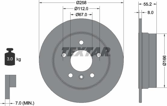 Textar 92099700 - Discofreno www.autoricambit.com