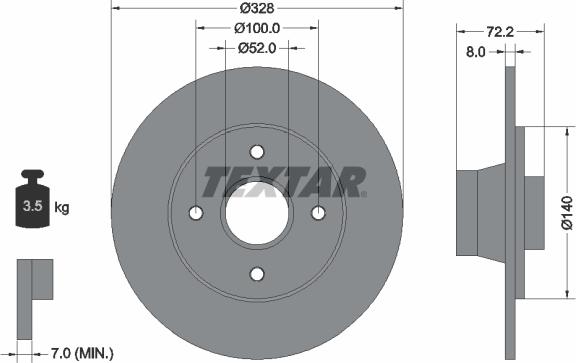 Textar 92049200 - Discofreno www.autoricambit.com