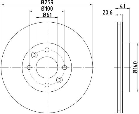 Textar 92054900 - Discofreno www.autoricambit.com