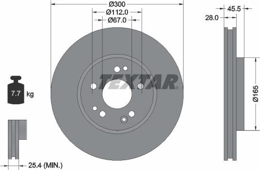 Textar 92057900 - Discofreno www.autoricambit.com