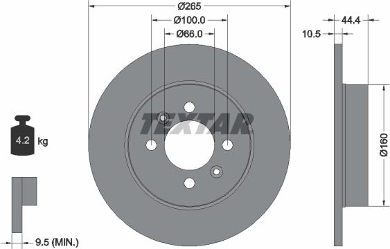 Textar 92064903 - Discofreno www.autoricambit.com