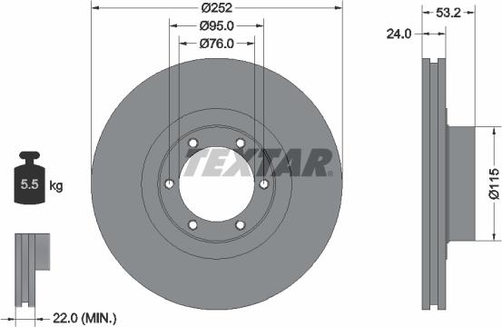 Textar 92017200 - Discofreno www.autoricambit.com