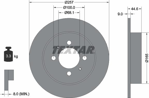 Textar 92079900 - Discofreno www.autoricambit.com