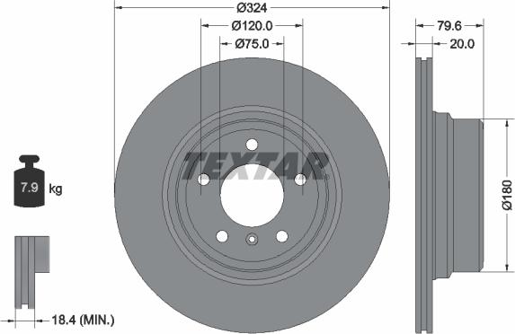 Textar 92146300 - Discofreno www.autoricambit.com