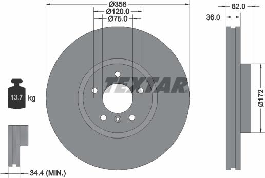 Textar 92146200 - Discofreno www.autoricambit.com