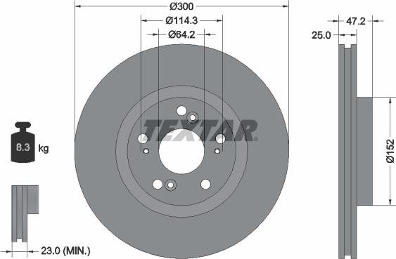 Textar 92140900 - Discofreno www.autoricambit.com