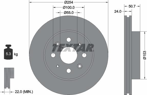 Textar 92147000 - Discofreno www.autoricambit.com