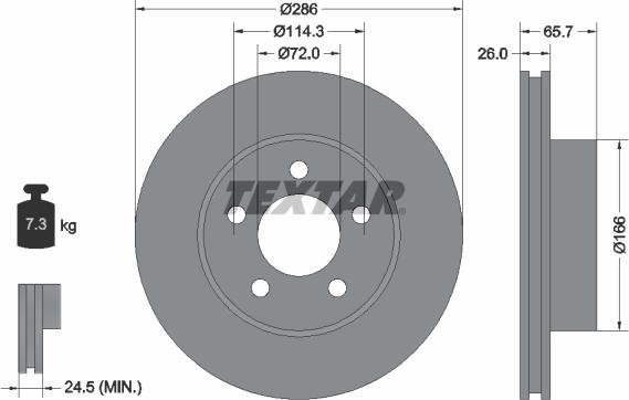 Textar 92169000 - Discofreno www.autoricambit.com