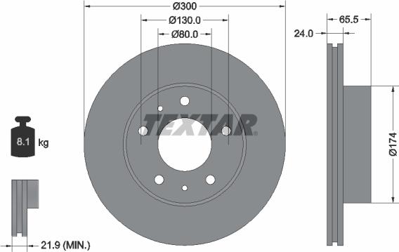 Textar 92116700 - Discofreno www.autoricambit.com