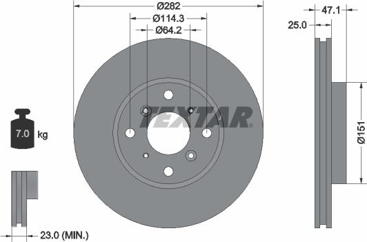 Textar 92110100 - Discofreno www.autoricambit.com