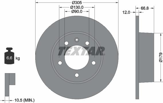 Textar 92111200 - Discofreno www.autoricambit.com